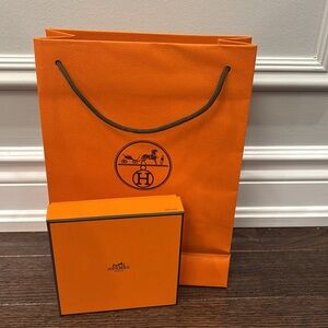 Hermes gift box and bag